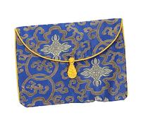 CALLARON De Rangement pour Écrits Bouddhistes Poche Vintage Brocart De Stockage pour Musique Et Accessoires Style Multifonction Royal
