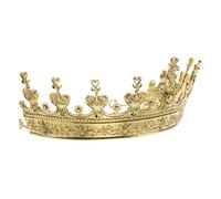 CALLARON diadème vintage couronne des rois pour hommes Couronnes pour les femmes couronne masculine Couronne du roi couronne d'or couronne de roi en or roi de la couronne Métal Doré