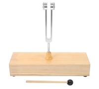 CALLARON Diapason de Guérison en Alliage D'aluminium 128 Hz avec Boîte Acoustique en Bois, Maillet Inclus, Ensemble Portable pour Exercices D'équilibre Stress
