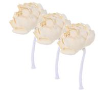 CALLARON Diffuseur de Fleurs de Pivoine 3 Pièces Corde en Coton, Diffusion Aromatique pour Décoration Intérieure et Occasions Spéciales