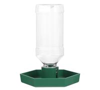 CALLARON Distributeur d'eau Automatique Compact pour Reptiles et Tortues, Abreuvoir en Vert ABS, Système Anti-Renversement pour Alimentation Quotidienne des Lézards et Tortues en Milieu