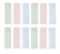 CALLARON Distributeurs de Ruban Adhésif en Papier 45 Pièces Plastiques Coins Arrondis et Rangement Magnétique pour Bandes Washi Tape Bureau Vert Bleu Rose