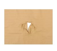 CALLARON Drap de Lit de Massage en Coton Camel 40X60 CM Trou Ergonomique pour Visage Linge Respirant pour Salon de Beauté Housse Professionnelle Confortable Adaptée aux Soins Spa