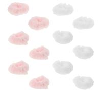CALLARON Élastique à Cheveux en Fausse Fourrure Confortable 12 Pièces Élastique à Queue de Cheval Pelucheux, Style Mignon, sans Abîmer les Cheveux pour Femmes et Filles, École, Début