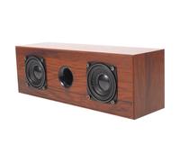CALLARON Enceinte Filaire en Bois, Barre de Son Rétro, Entrée aux 3,5mm, Son Clair, SNR ≥83 DB, Réponse 50 Hz-20 Khz, 4 Ω, pour Boutiques et Décors Vintage