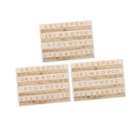 CALLARON Ensemble 3 Planches Alphabet Braille Bois Multicolore Tableau Tactile Chiffres Et Lettres Pédagogie Aveugles Apprentissage Visuel Éducatif Portable