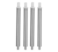 CALLARON Ensemble De 4 Accessoires pour Poignée De Toilette Brosse De Nettoyage Tige Outils De Nettoyage Pièces De Rechange Argentées