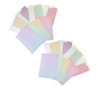 CALLARON Ensemble de Papier à Lettres et D'enveloppes Dégradées 4 Sets en Papier Élégant Surface Lisse pour Écriture, pour Invitations et Correspondance