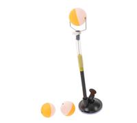 CALLARON Entraîneur de Tennis de Table Portable, Machine à Rebond de Balle de Tennis de Table, Base à Ventouse, PVC et Alliage D'aluminium, Noir, pour Débutants et Garçon et Filles, Maison