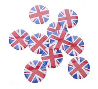 CALLARON Épinglette Drapeau Anglais Métal Solide 10 Pièces Badge Patriotique Pour Fans Accessoires Décoratifs Polyvalents