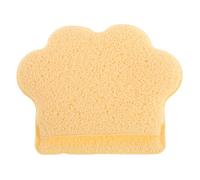 CALLARON Éponge Nettoyante Visage Profondeur Forme Patte Chat Douce Réutilisable Démaquiller Types Peau Jaune