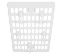 CALLARON Étagère Murale Système Gain de Place en Plastique Blanc de Rangement Panneau Perforé Multi-Positions pour Outils et Petits Objets Bureau