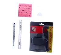 CALLARON Étalon de perçant l'oreille trousses pour titane kit de pratique du piercing kit de perçage d'oreille kit piercing nez marine outil de perçage d'oreille Plastique Noir
