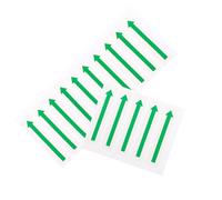 CALLARON Étiquettes Autocollantes Fléchées Vertes, 15 Pièces, Adhésives Unidirectionnelles pour Équipement, Signalisation Directionnelle, Indicateur de Sécurité pour Bureaux, Entrepôts