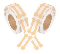 CALLARON Étiquettes Autocollantes Kraft 2 Rouleaux pour Scellage Inviolable Emballage Paquet Présents Bijoux Colliers Bracelets