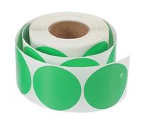 CALLARON Étiquettes Autocollantes Thermiques Rondes Vertes, Rouleau de 600 Étiquettes 50 Mm, Papier Résistant 3 Fonctions, pour Étiquetage D’adresses, Expéditions et Usage Bureau