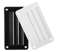 CALLARON Évent de Sortie de Camping-abs Noir et Blanc, 2pcs, Réutilisable Flux d'air pour Ventilation de Toit Vacances en Camper RV
