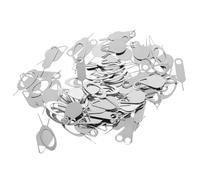 CALLARON Extracteurs de Carte Sim Haute Résistance Lot de 100 en Acier Argenté Outil Pratique pour Retirer Facilement Cartes Sim Plusieurs Styles pour Tablette et Appareil Plusieurs Styles