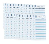 CALLARON Feuilles de Budget Trou pour Classeur de Budget à Espèces, Papier Extra-épais Anti-déchirure, Lot de 50 Fiches pour Gestion des Dépenses Quotidiennes et Organisation Financière