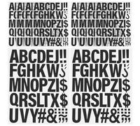 CALLARON Feuilles Thermocollantes Lettres Noir 10 Pièces, Autocollants à Transfert pour Vêtements Diy, Accessoires Vestimentaires Personnalisés pour Couture, Décoration Mode et Bricolage