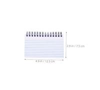 CALLARON Fiches Bristol Lignées à Spirale Carnet de Notes Pratique Lot de 6 Format 3x5 Pouces, Papier Portable pour Étude et École pour Étudiants et Bureau