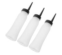 CALLARON Flacon Applicateur Compressible Capillaire 3Pcs Flacons Souples à Pointe Coudée pour Coloration des Cheveux Récipients pour Salon pour Huile et Lotion