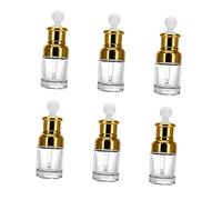 CALLARON Flacon Compte-gouttes En Verre Transparent 6 Pcs 30 Ml Distribution Précise D'huile Essentielle Pour Aromathérapie Usage Cosmétique Bouchon Doré
