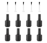 CALLARON Flacons de Vernis à Ongles Étanches et Rechargeables en Verre Blanc Lot de 13 15ml Noirs pour Salon Professionnel de Nail Art