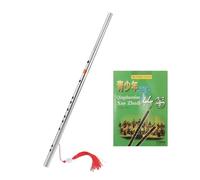 CALLARON Flûte Traditionnelle Chinoise Dizi en Acier Inoxydable Argent e Sol, Légère, pour Débutants et Musiciens Techniques, pour Ensemble et Divers Genres Musicaux