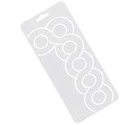 CALLARON Gabarit de Patchwork en Polypropylène 23x9 Cm, Modèle de Courtepointe Soi-même, Pochoir pour Matelassage et Broderie, Outil de Couture Manuel pour Quilting et Travaux Créatifs