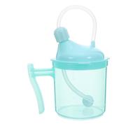 CALLARON Gobelet à Boire Anti-déversement avec Paille pour Adultes Alités et Personnes Âgées Tasse de Mesure Précise pour Alimentation Liquide Soins Maternité et Dysphagie Vert