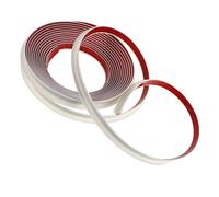 CALLARON Gouttière PVC de J 10m Blanche Joint D’étanchéité, Déviateur Pluie pour Camping-Car et Camion, Piste D’écoulement Résistante aux Intempéries pour Toit Extérieur Véhicule