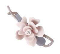 CALLARON Grand clip vertical Coix de cheveux de fleur barrettes cheveux femme cheveux épais pince à cheveux au crochet à fleurs clips de coiffeur coup de fleur de cheveux Plastique rose