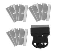 CALLARON Grattoir Acier Inoxydable pour Ongles avec Lame Remplaçable Outil Précis pour Retirer Décalcomanies Adhésifs et Résidus de Peinture Usage Professionnel et DIY