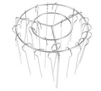 CALLARON Grille à Vapeur en Acier Inoxydable pour Friteuse à Air et Four Domestique, Support Vertical pour Brochettes à Viande, Grosse Capacité, Couleur Argenté