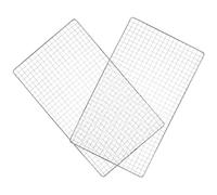 CALLARON Grille de Barbecue pour 2pcs 44x26cm en Acier Inoxydable Maille Rigide et Maintien de L'humidité, pour Barbecue Extérieur