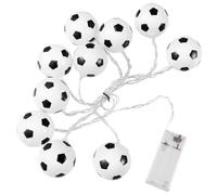 CALLARON Guirlande Lumineuse Football 10 LED 1,5 M sans Piles, Lampe LED Décorative Multicolore pour Chambre, Salon, Jardin et Camping, Guirlandes Lumineuses de Fête et Décoration
