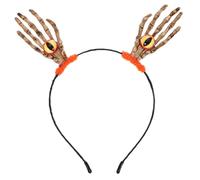 CALLARON Halloween Headband With Skull Hand And Eyeballs Cosplay Party Prop For Halloween And Day Of The Dead Costume Accessory