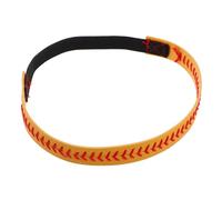 CALLARON Headband Élastique Sportif à Motif Baseball Cuir Accessoire De Mode Et Homme Pour Sport Style Athlétique Fait Main