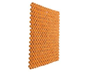 CALLARON Housse de Siège Auto en Perles de Bois 44x44 Cm Beige Clair, Coussin Massant Respirant pour Conducteur, Tapis Rafraîchissant Polyvalent pour Voiture, Bureau et Maison