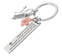 CALLARON Infirmier Inoxydable Décor Floral Pour Étudiants Médecine Santé Accessoire Pour Main
