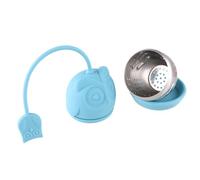 CALLARON Infuseur à en Silicone et Acier Inoxydable 304 Forme Hibou Filtre Fin pour Séparation Thé L'eau, et Design Unique