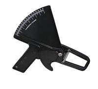 CALLARON Instrument de mesure de l'épaisseur de graisse bande de graisse corporelle pied à coulisse calculateur de perte de poids testeur de pli cutané testeur de graisse corporelle Noir