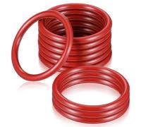 CALLARON Joint D'étanchéité en Silicone Installation Facile 10 Pièces Rouge pour Résistant la Chaleur Anneau de Remplacement Machine à Expresso pour Cafetière Espresso
