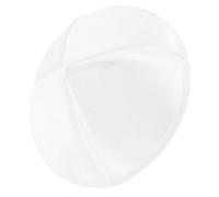 CALLARON Kippa Traditionnelle Blanche en Polyester pour Hommes Juifs, Bonnet de Prière Léger et Respirant, Forme Ronde Classique, pour Célébrations Festives et Prières