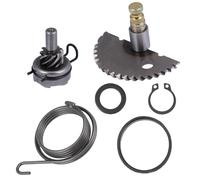 CALLARON Kit Arbre de Démarreur 48cc en Acier pour Scooter 80cc Moteur 139qmb, Assemblage D'engrenages, Pignon Fou et Levier de Démarrage au Pied, Accessoire Moto Compatible Moteur 4 Temps
