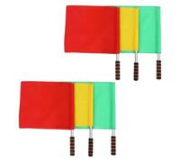 CALLARON Kit de 6 Drapeaux de Signalisation pour Véhicule en Polyester et Acier Inoxydable, Légers et Multifonctions pour Avertissement de Sécurité et Circulation