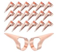 CALLARON Kit De Coiffure Tressage Cheveux Anneaux Métal, 20pcs, Taille Unique, Outil De Séparation Et Accessoires Vintage, Pour Cosplay Halloween Et Nail Art, Usage Voyage Et Fête