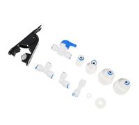 CALLARON Kit de Raccord de Tuyau D'eau et Cafetière, Connexion Sécurisée Blanc en Pom et Utilisation Simple, 1 Set D'accessoires pour Machine à Glaçons