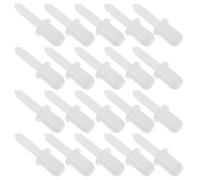 CALLARON Kit de Réparation de Volets Persiennes 60pcs Goupilles Télescopiques en Plastique Blanc, Pratique et Portable pour Obturateur Fenêtre Usage Personnel ou Professionnel